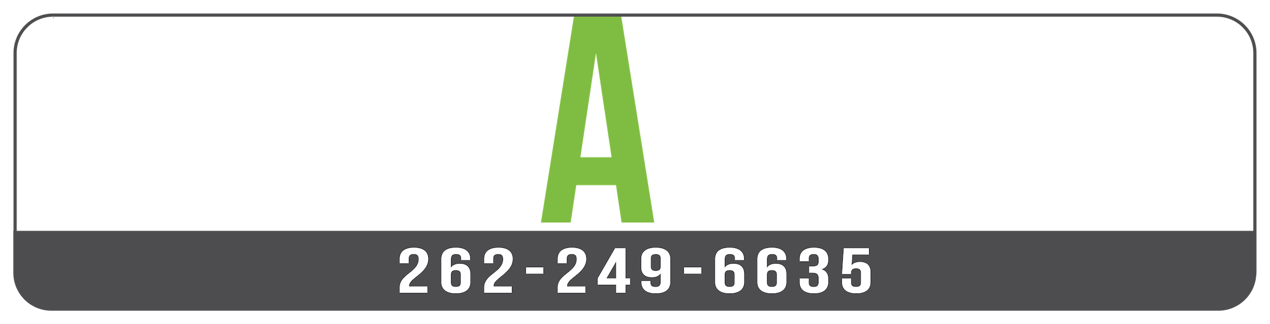 Double A Storage logo with phone number 262-249-6635 Double A Storage logo with phone number 262-249-6635